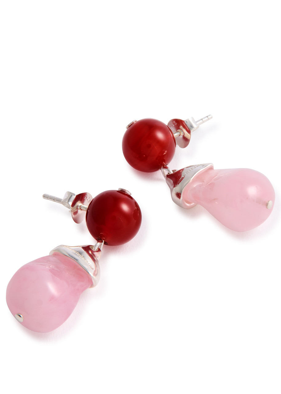 Completedworks Sculpted Agate and Sterling Silver Drop Earrings - 3