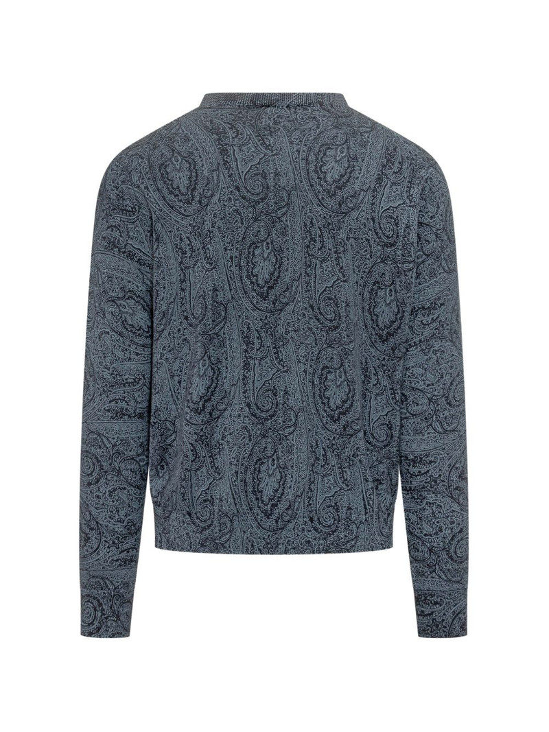 Etro paisley crew-neck sweater outlook