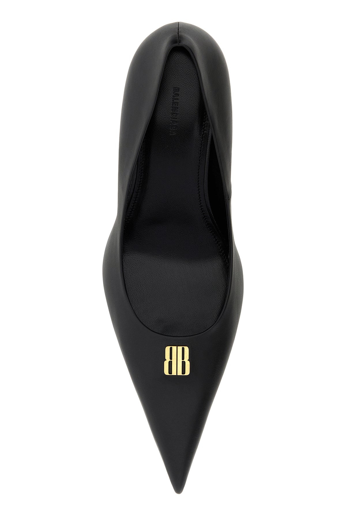 Black leather Avenue BB Editor 90 pumps - 4