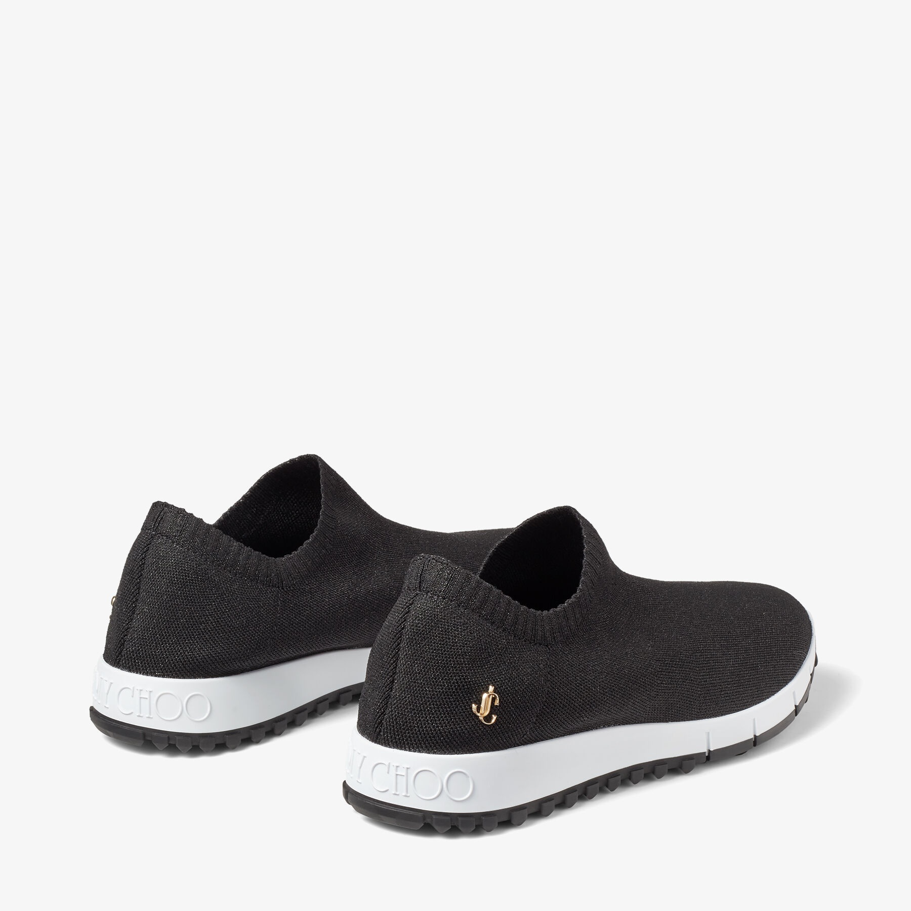 Verona/JC
Black Lurex Knit Trainers with JC Emblem - 6