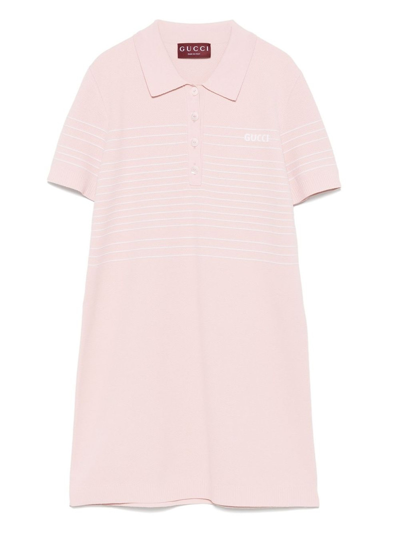 striped-detailing mini dress 1