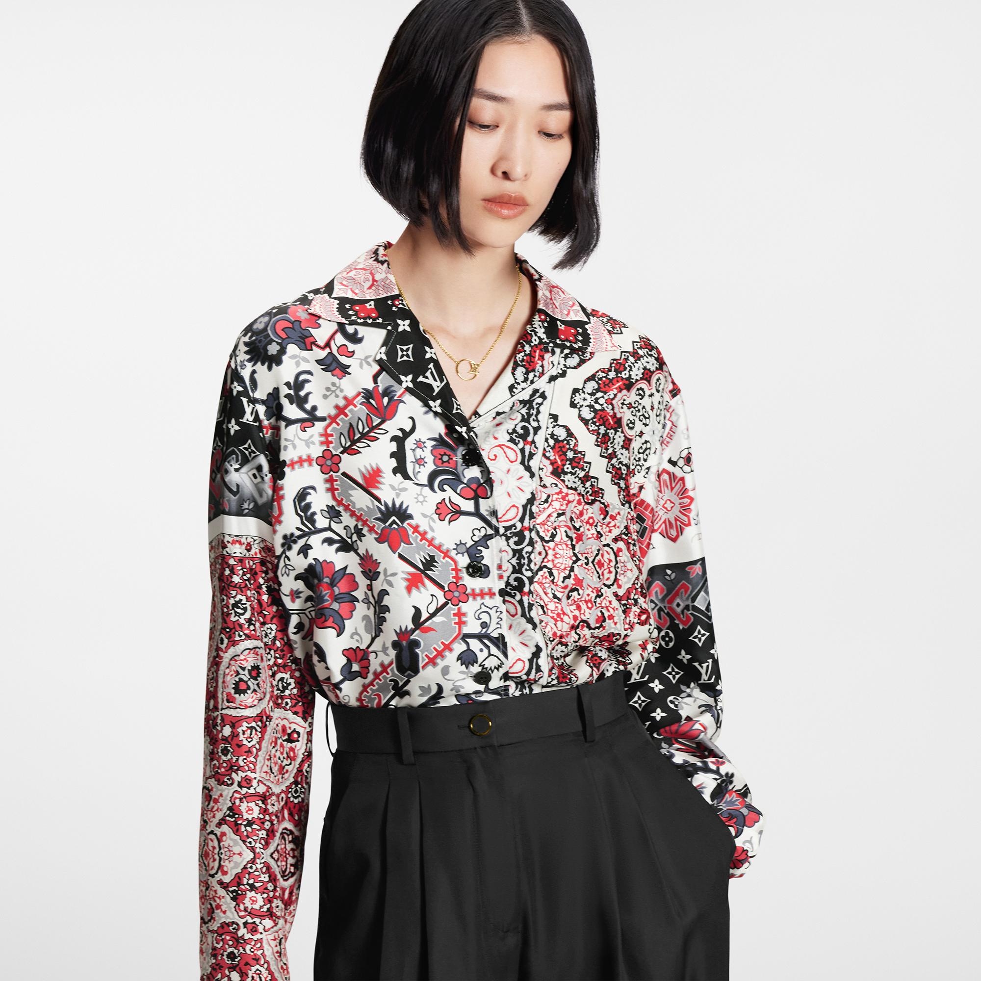 Bandana Print Pajama Shirt - 5