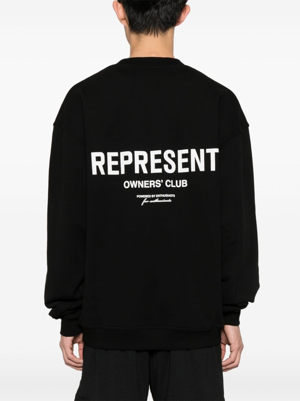 logo-print cotton sweatshirt - 2