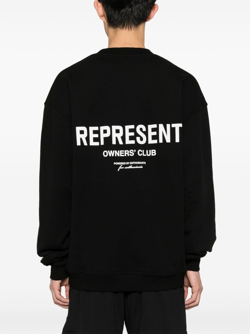 REPRESENT logo-print cotton sweatshirt outlook