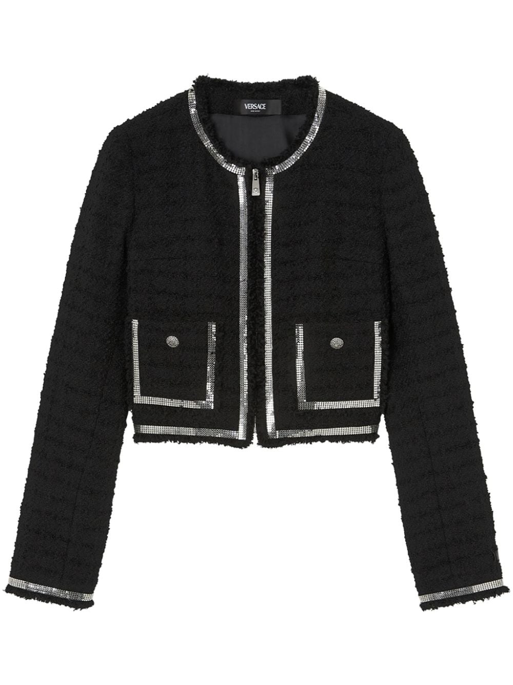zip-up fitted jacket - 1