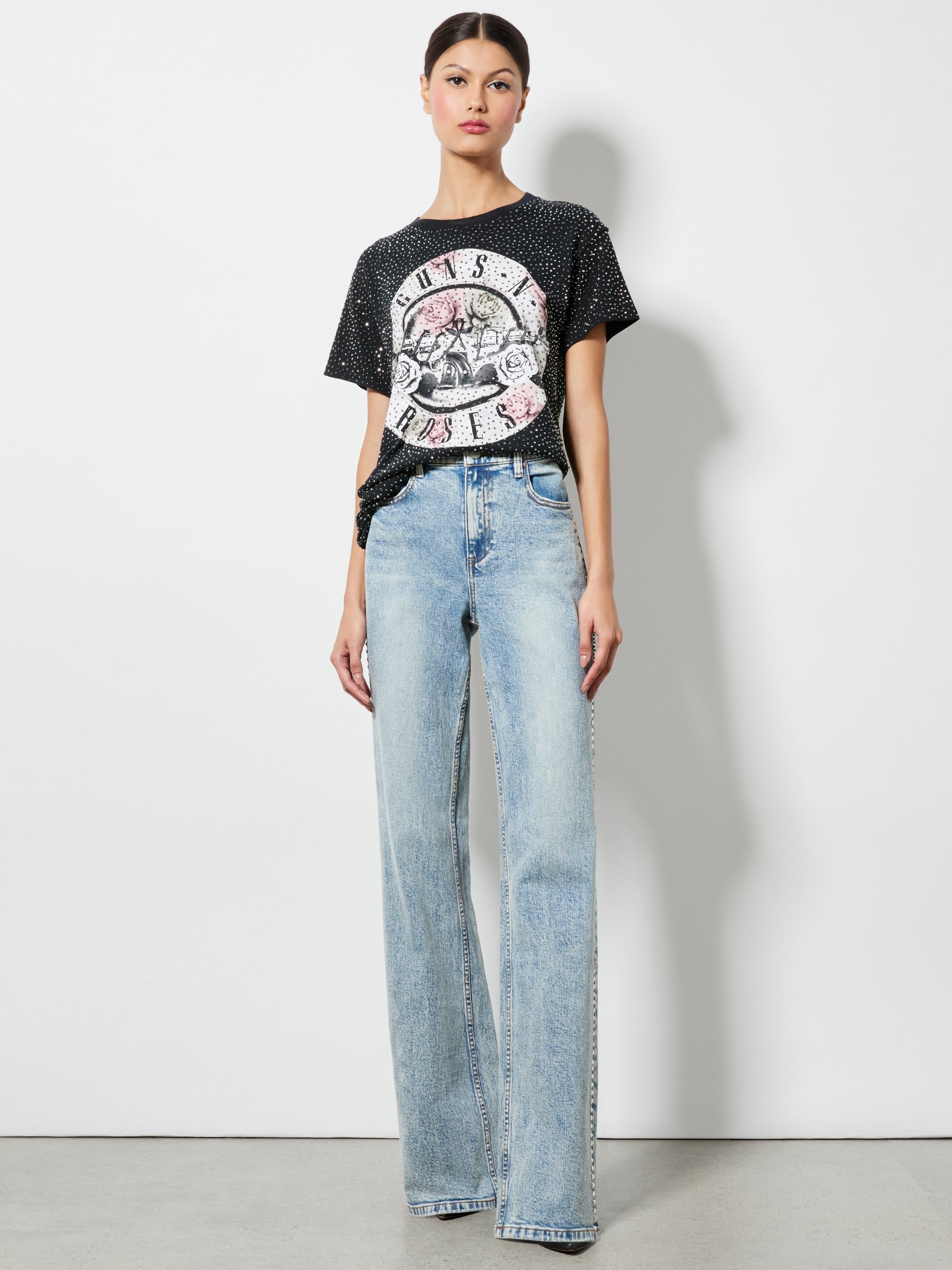 Alice + Olivia ALVERA EMBELLISHED TEE | REVERSIBLE