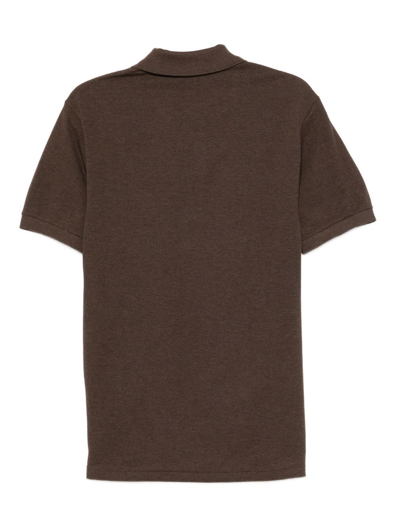 LACOSTE logo-appliqué cotton polo shirt outlook