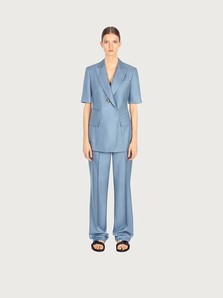 TAILORED SILK TROUSERS - 3