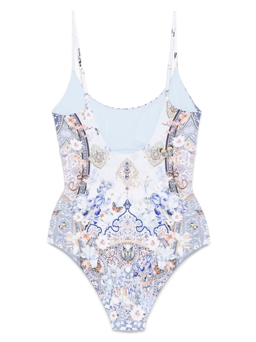 scoop-neck swimsuit - 2