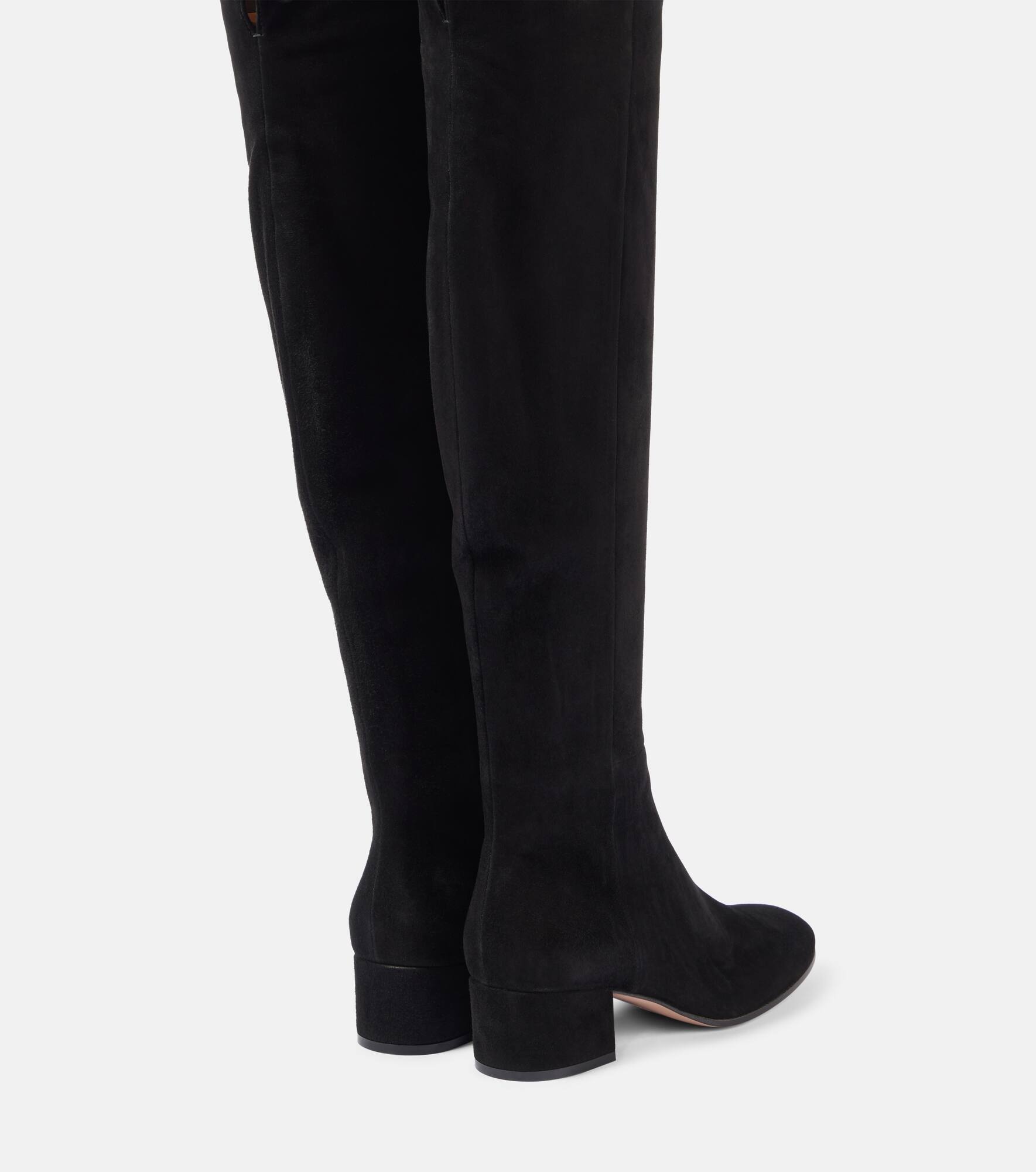 Suede knee-high boots - 3