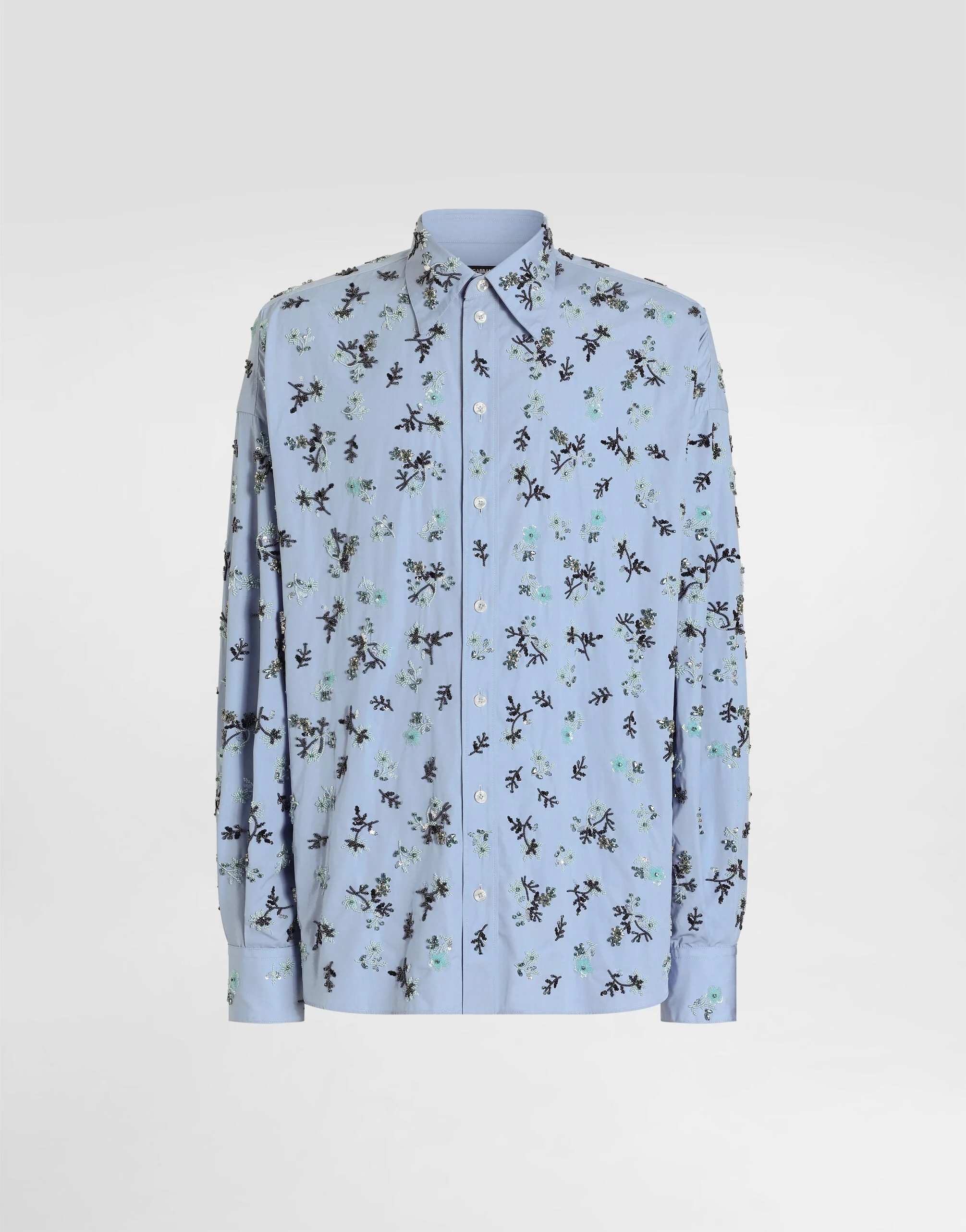 Cotton shirt with embroidery - 1