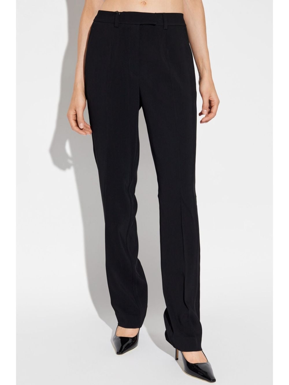 slim-legged tailored trousers - 3