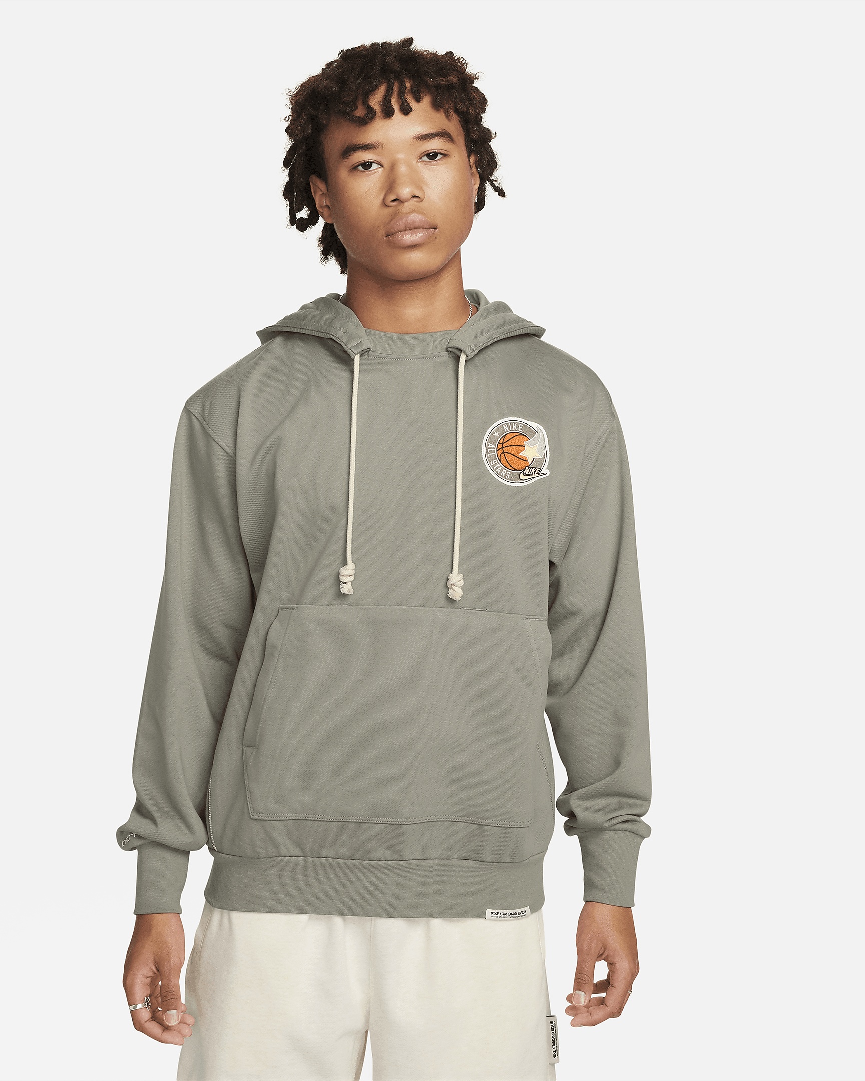 Nike Standard Issue Men's Dri-FIT French Terry Pullover Basketball Hoodie - 1