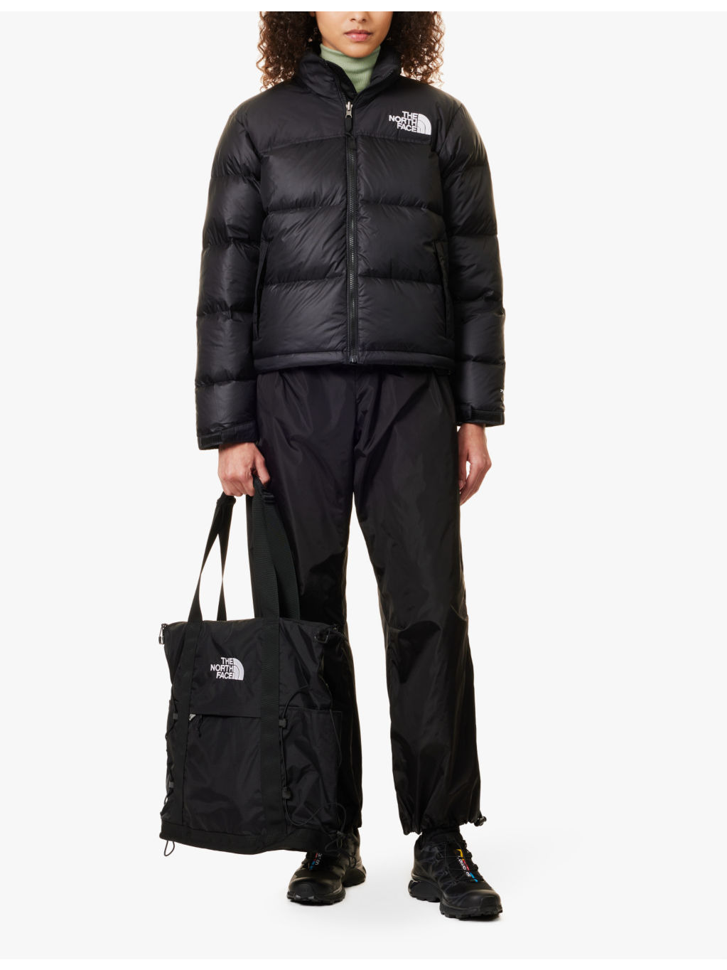 1996 Retro brand-embroidery regular-fit shell-down jacket - 2