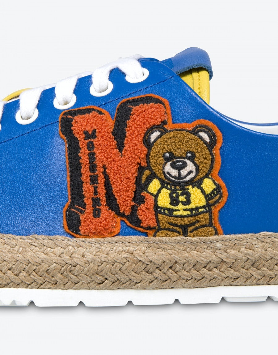 VARSITY TEDDY BEAR CALFSKIN SNEAKERS - 5