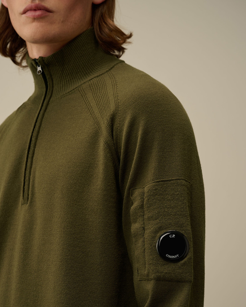 Extra Fine Merino Wool Half Zipped Knit 4
