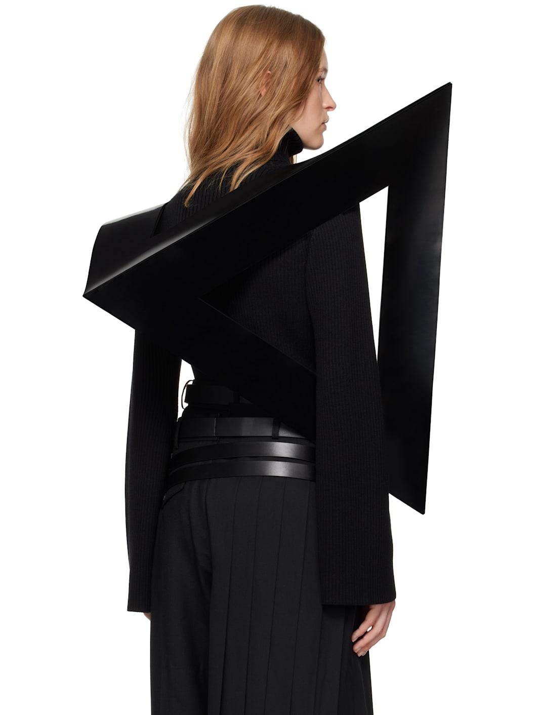 Black Enamel Triangle Top - 3