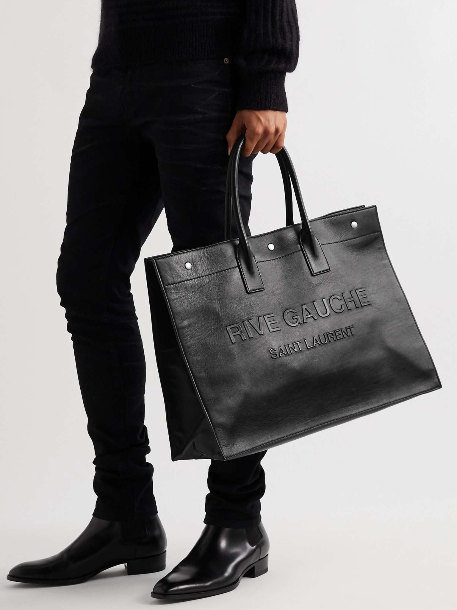 Noe Logo-Embossed Leather Tote Bag - 2