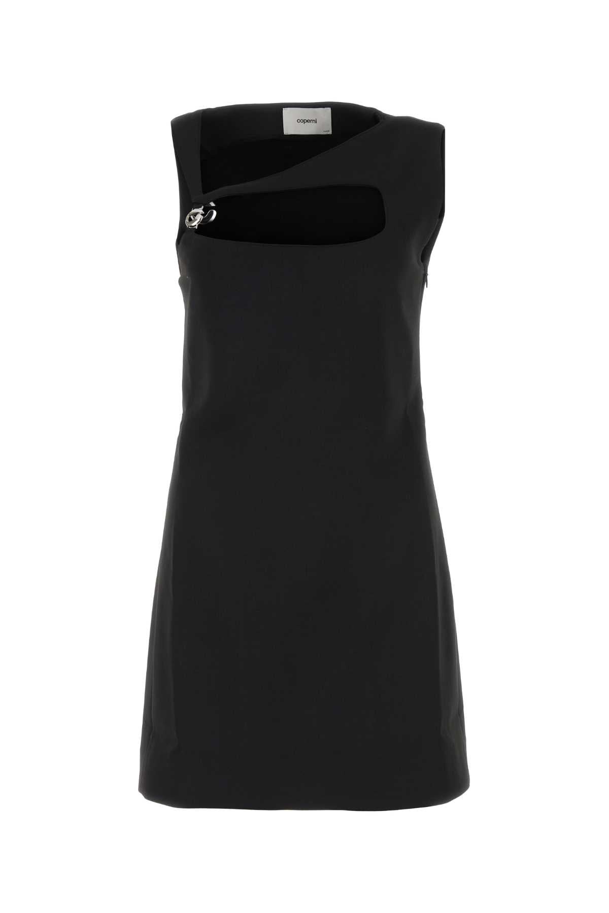 Coperni Women Black Stretch Jersey Fitted Dress - 3