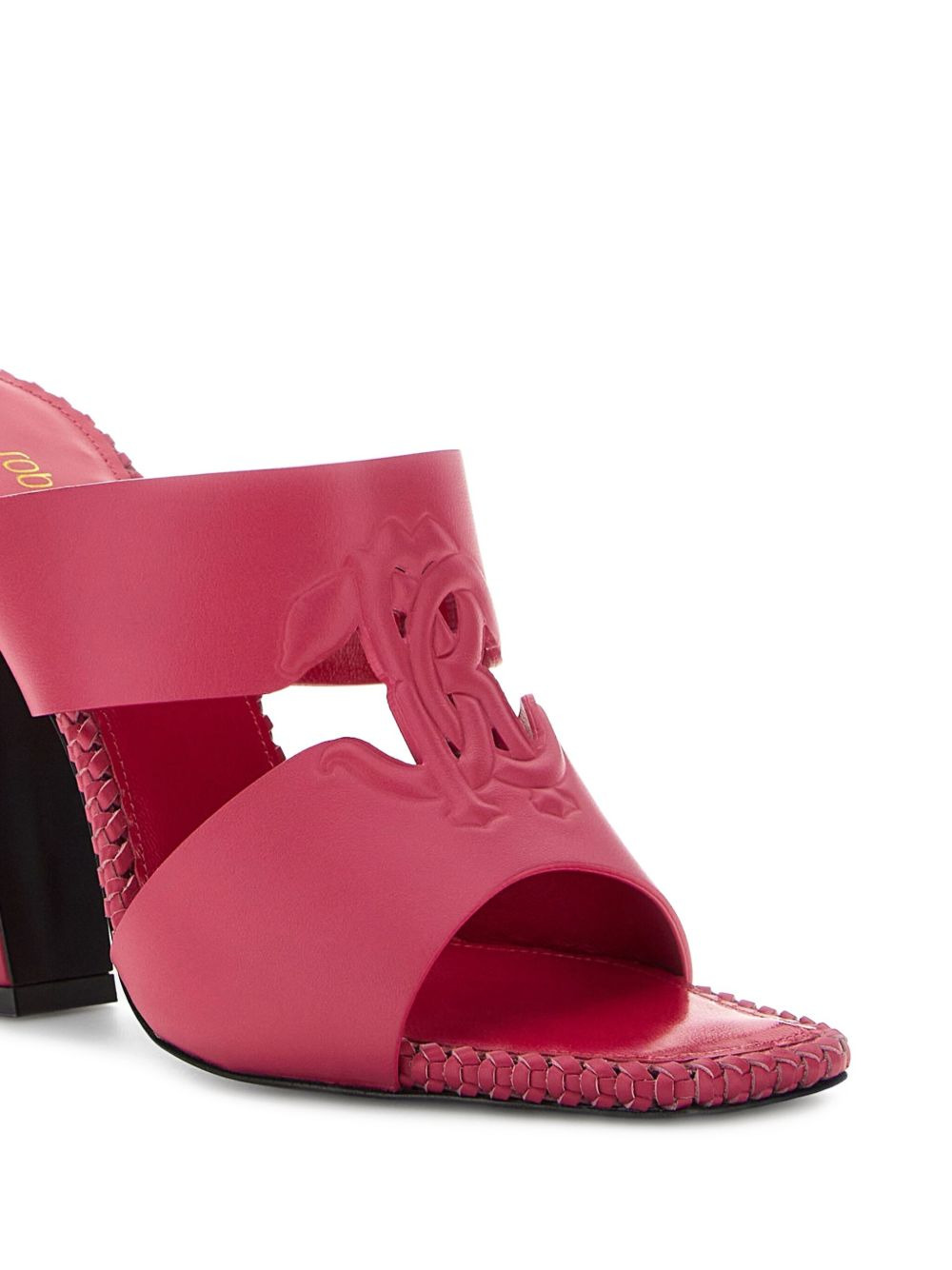 Mirror Snake-embossed mules - 5