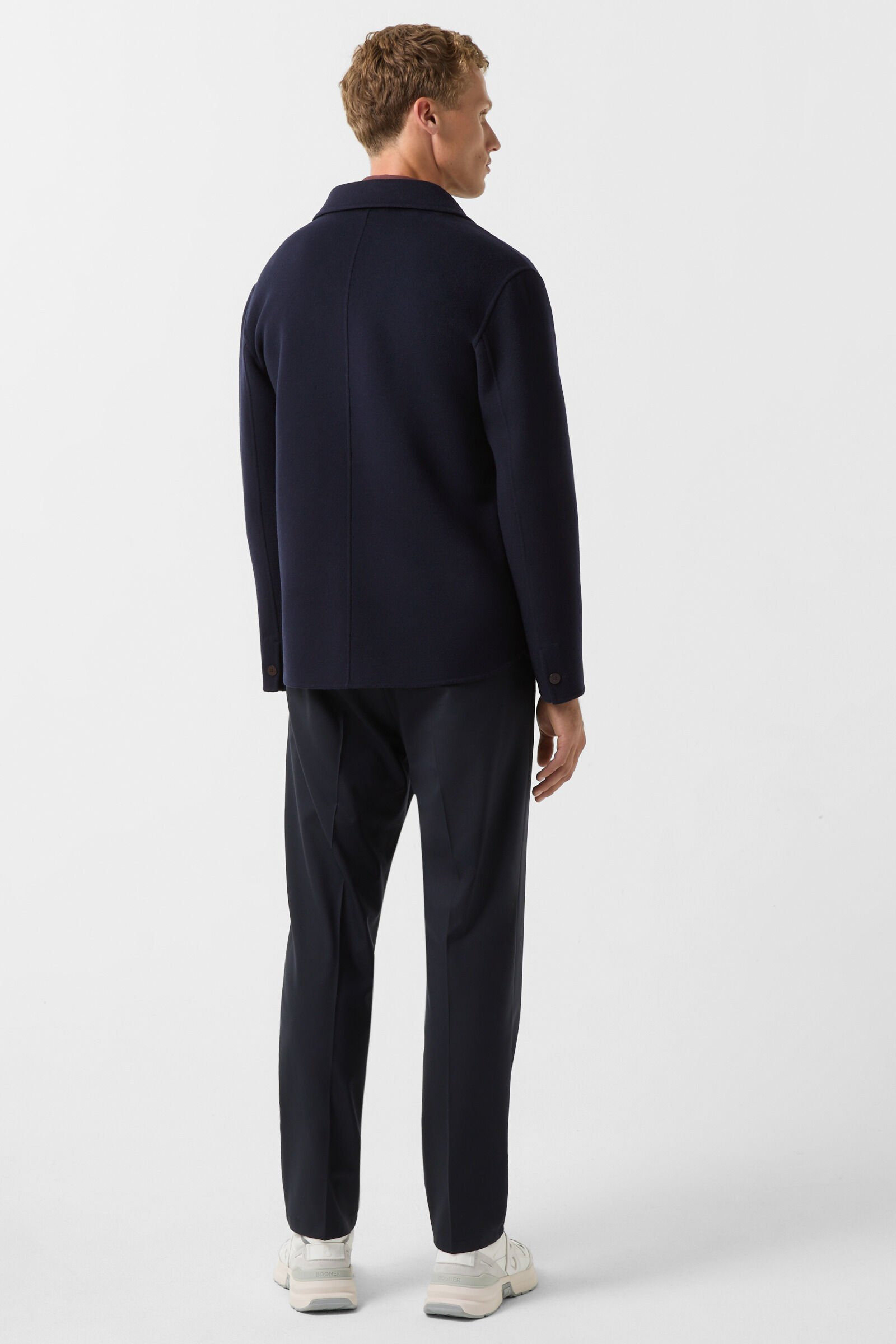 Double-face overshirt Larry in Navy blue - 3