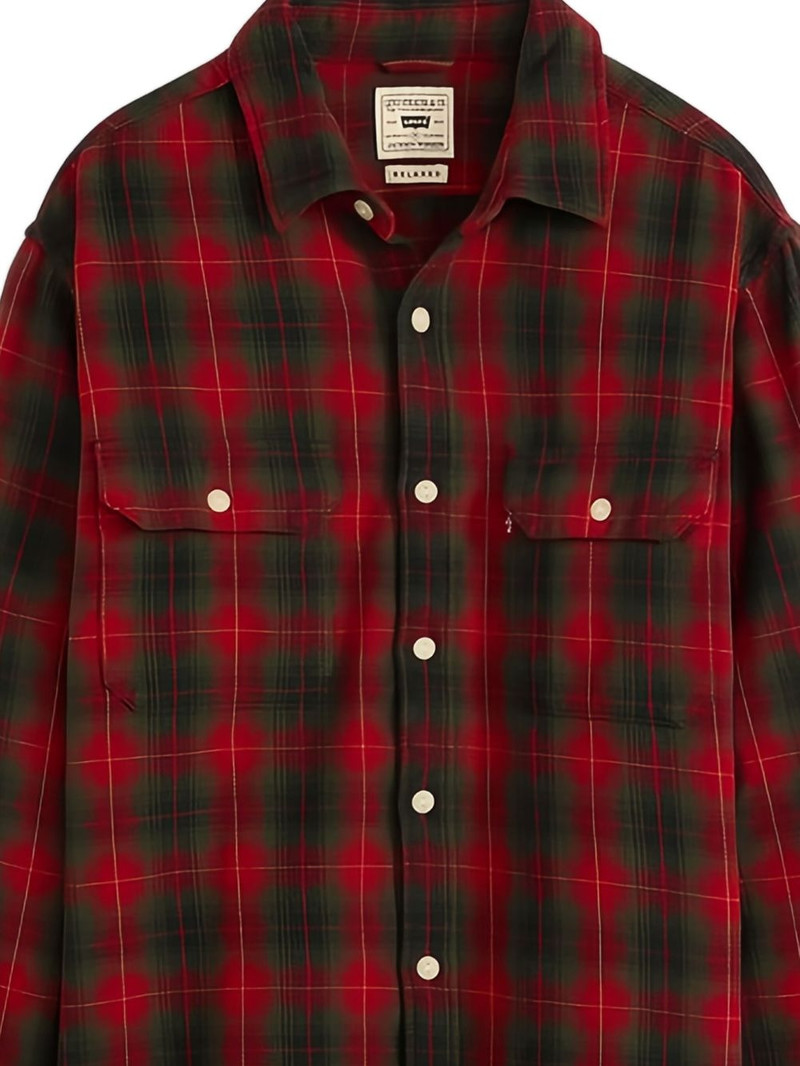 Levi's plaid-pattern long-sleeve shirt outlook