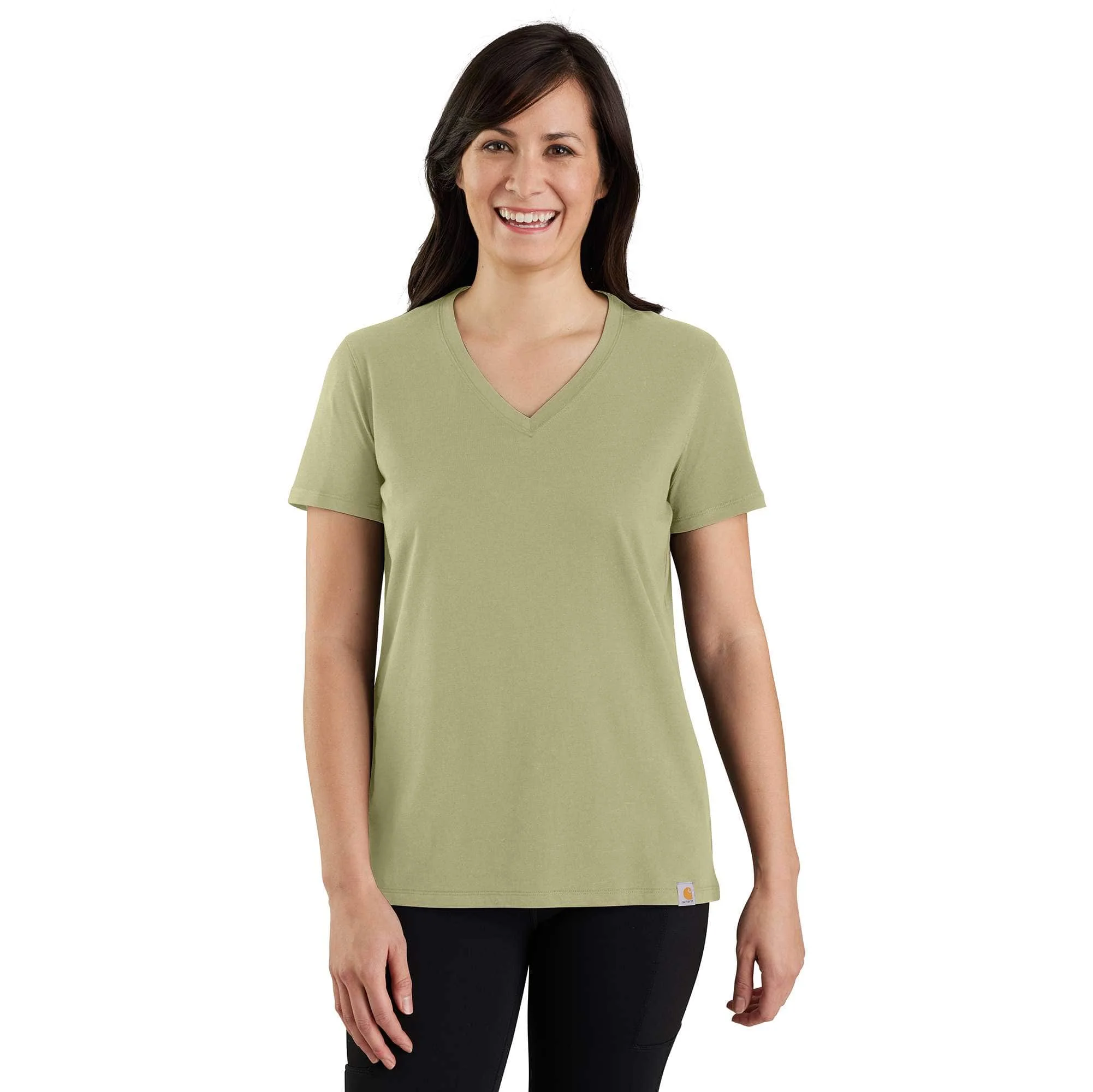 Women's TENCEL™ Fiber Series Relaxed Fit Short-Sleeve V-neck T-Shirt - 1