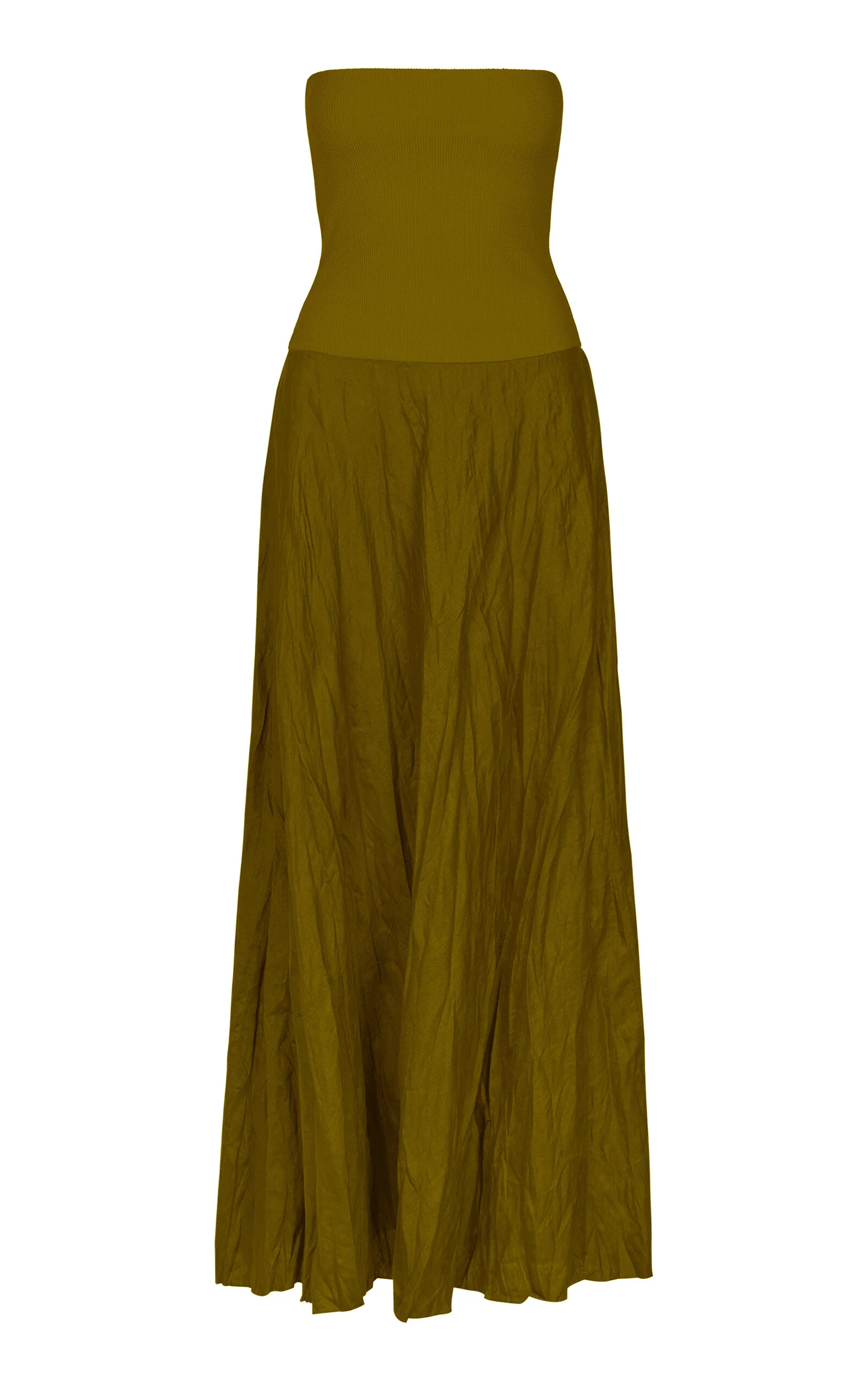 Empowerment Movement Linen-Blend Maxi Skirt green - 1
