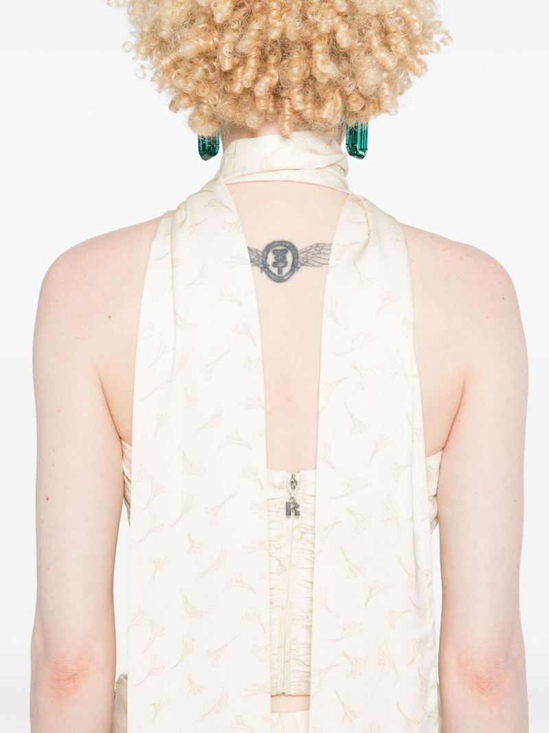 scarf-detail printed top 5