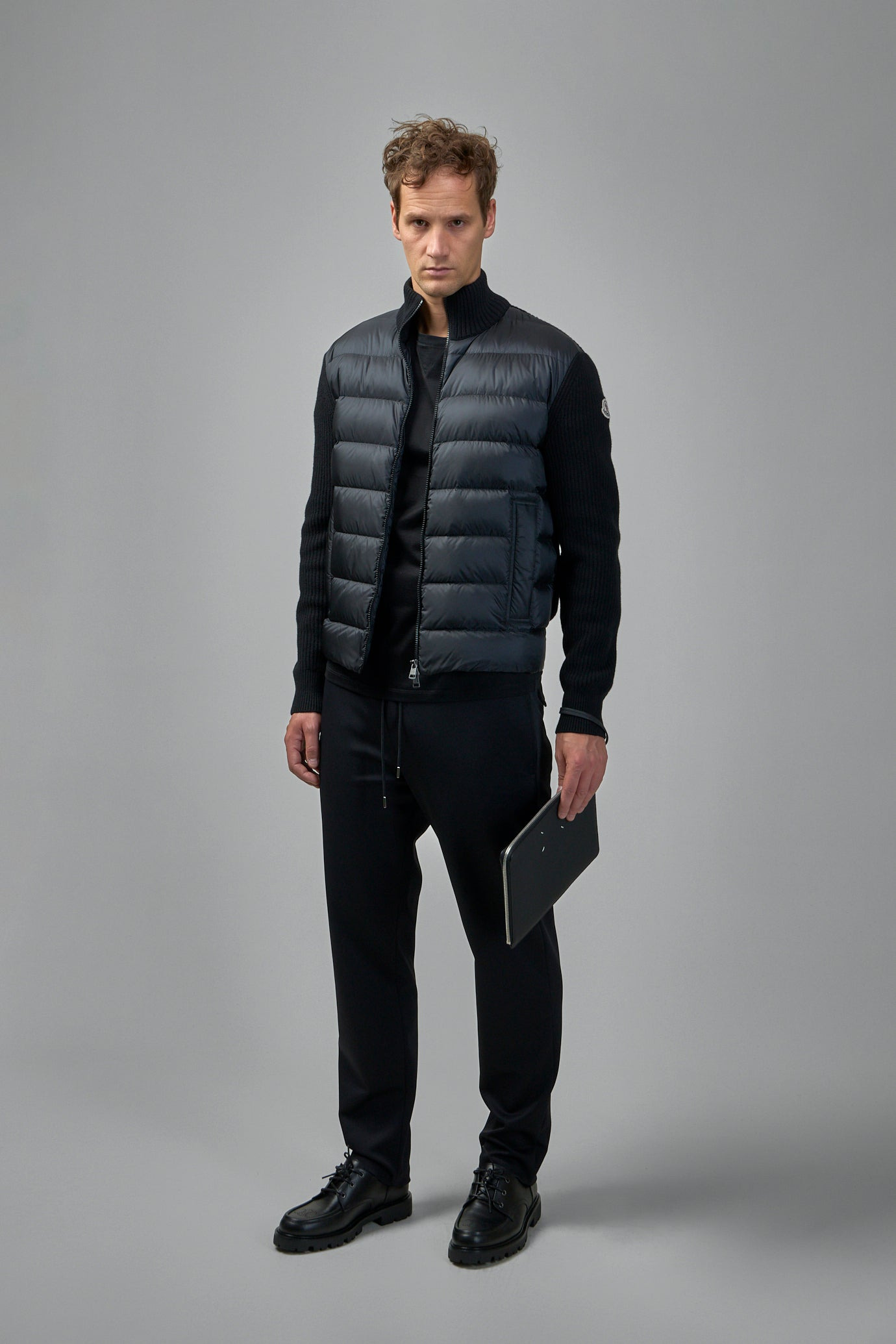Padded Wool & Cashmere Zip-Up Cardigan - 2