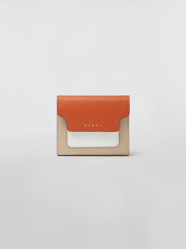 SQUARE WALLET IN SAFFIANO LEATHER - 1
