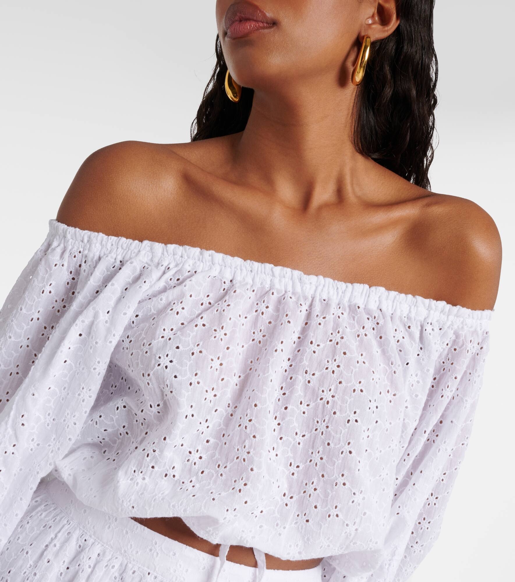 Bova broderie anglaise cotton top - 4