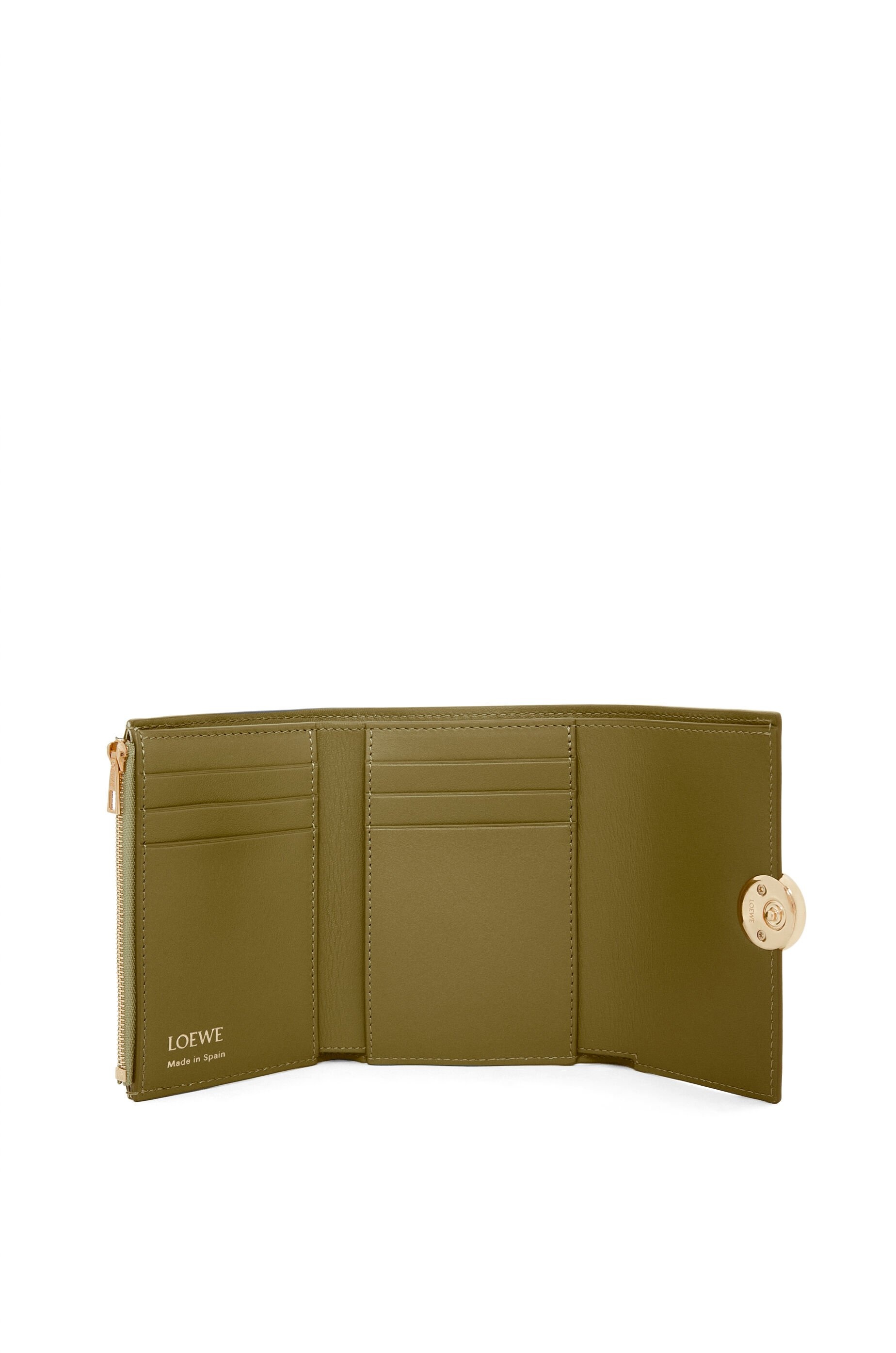 Pebble small vertical wallet in shiny nappa calfskin - 2