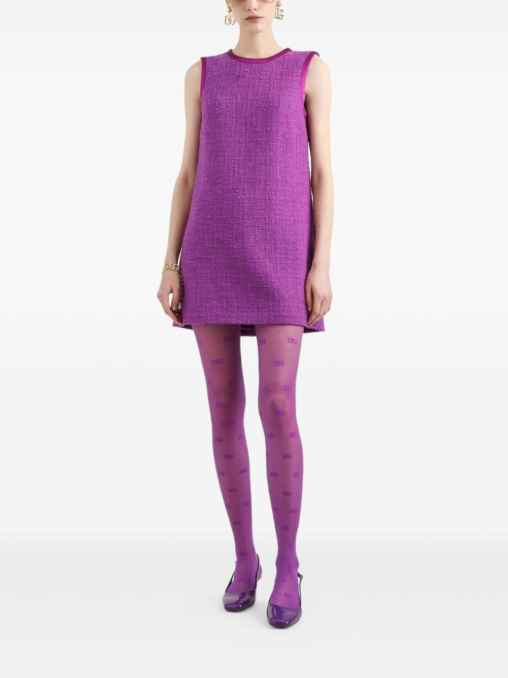 tweed mini dress - 2