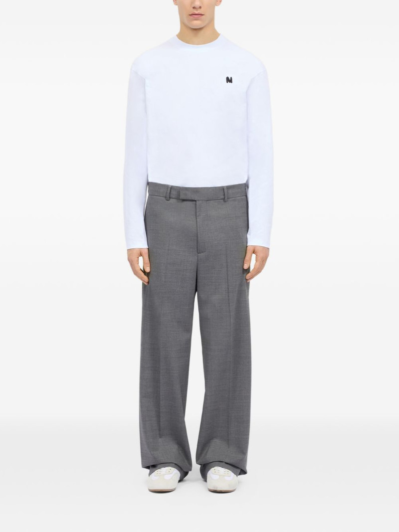 MSGM pleated wide-leg trousers outlook