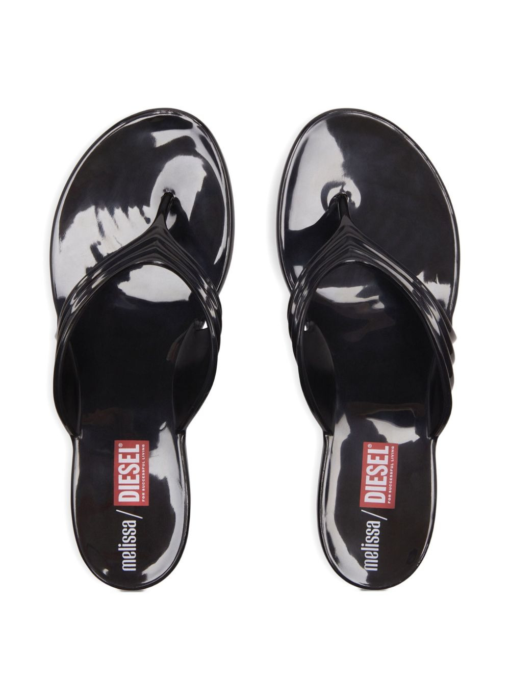 x Melissa pleated thong sandals - 3