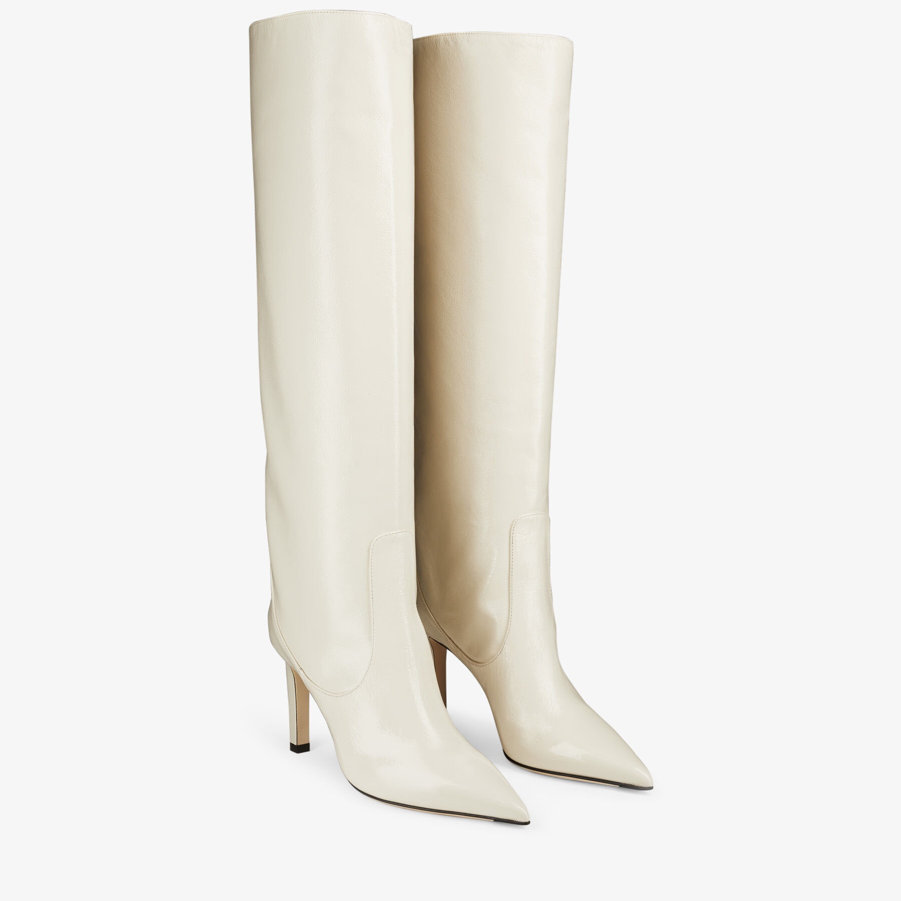 Mavis 85
Latte Naplack Pointed Toe Knee-High Boots - 2
