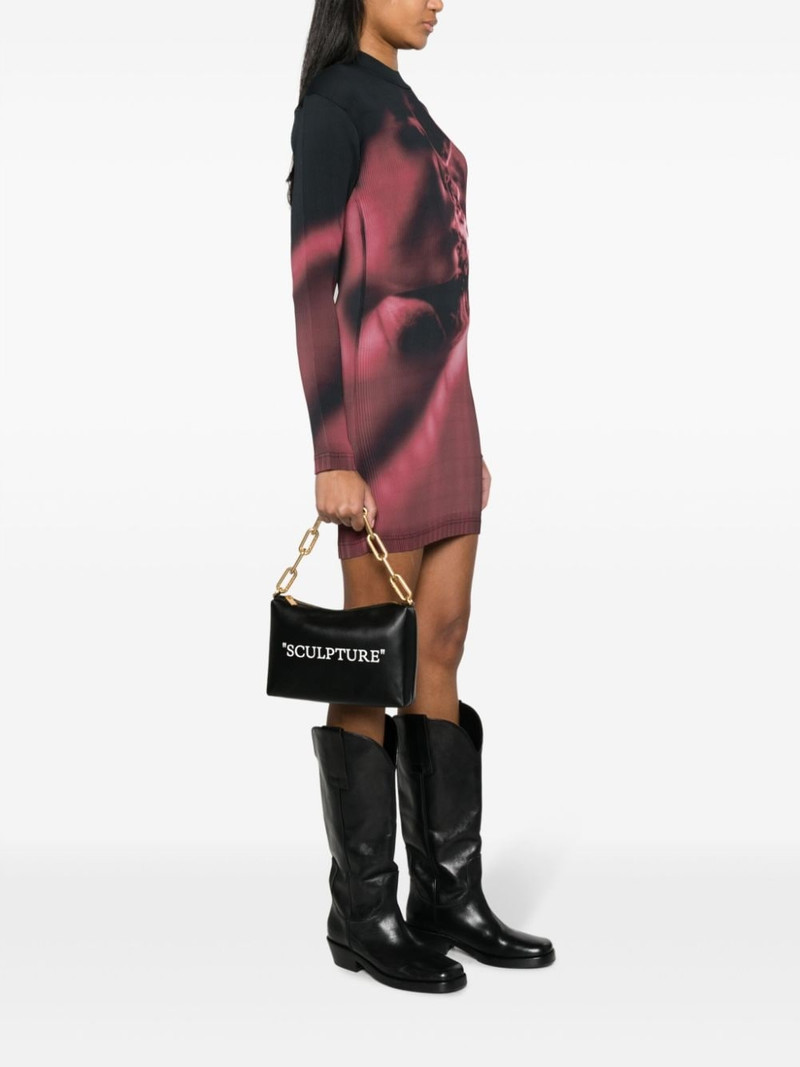 Off-White Block Pouch leather shoulder bag outlook
