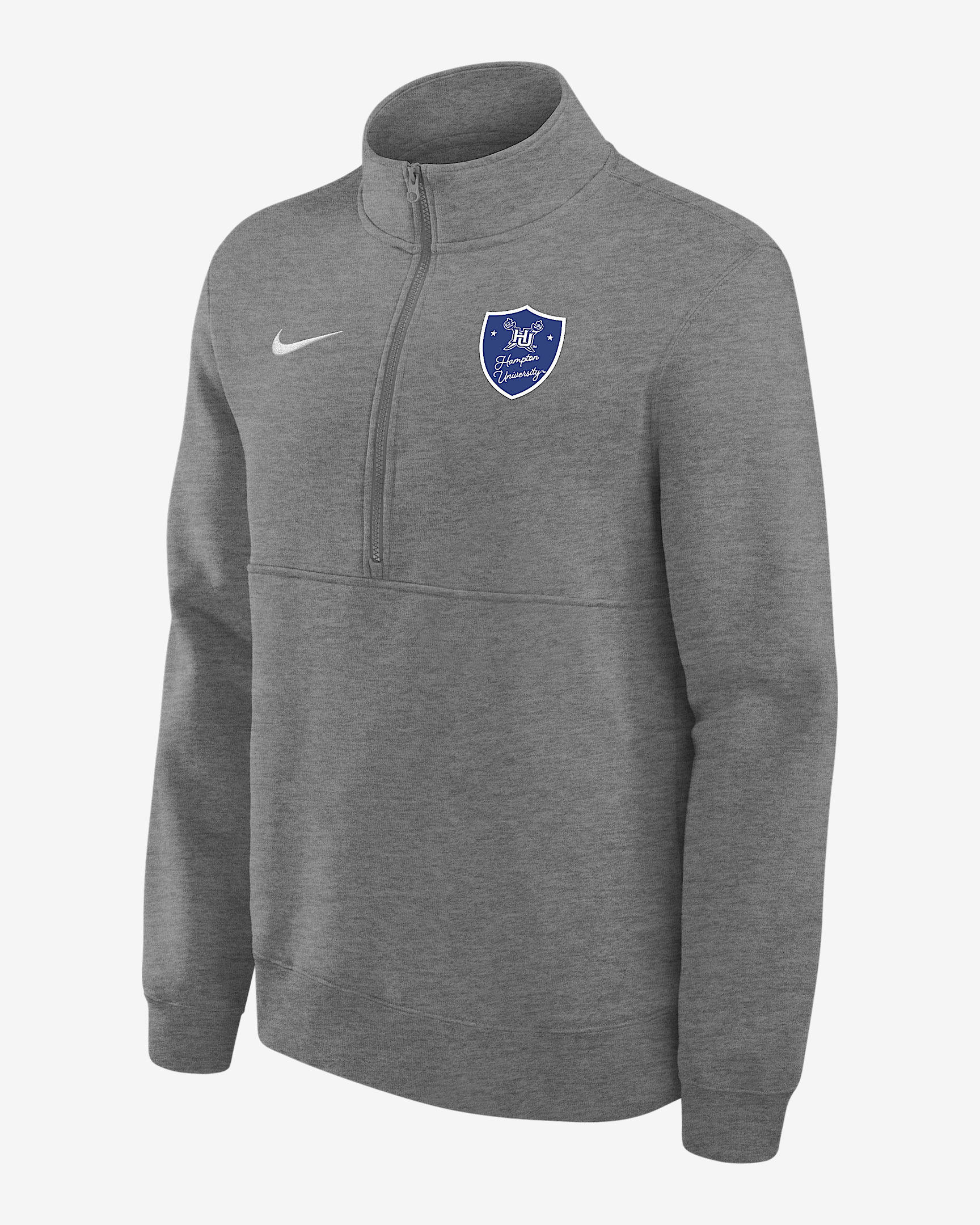 Nike College Club Fleece (Hampton University) Men's 1/4 Zip Top - 1