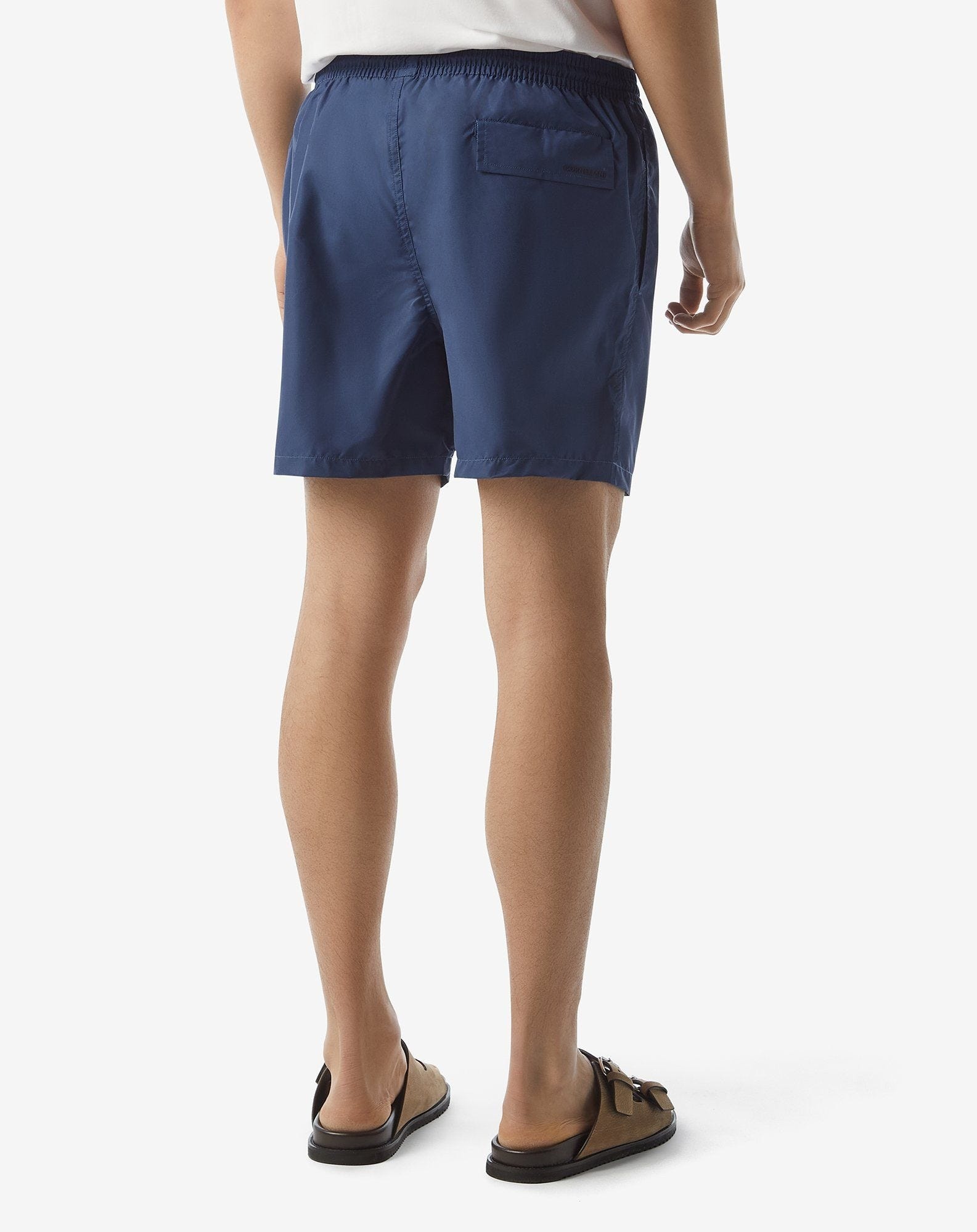Denim blue short swim shorts - 4