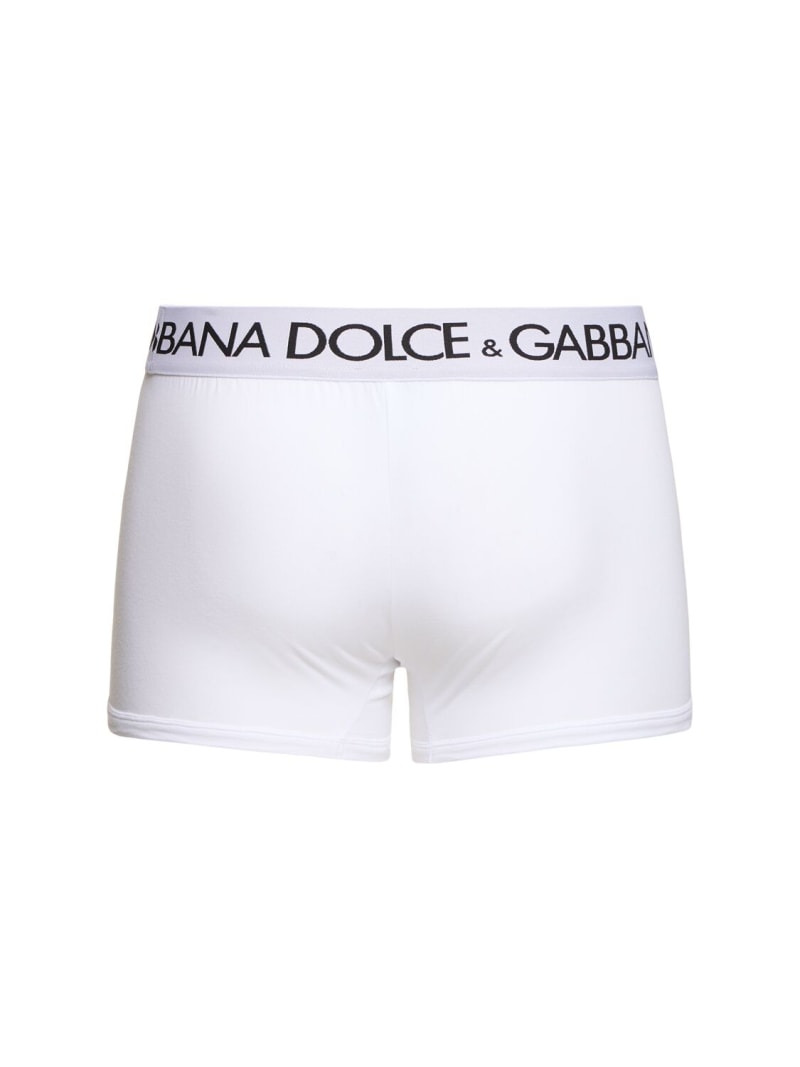 Pack of 2 logo cotton boxer briefs - 4