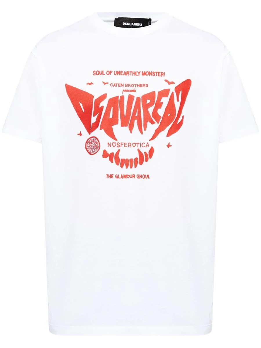 DSQUARED2 Logo-Print Cotton T-Shirt - 1