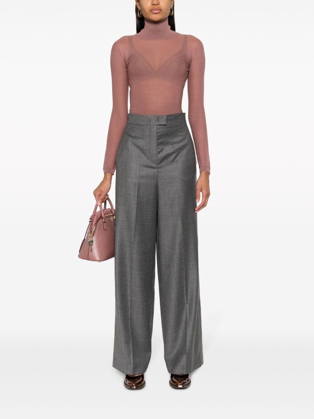 palazzo wool trousers - 2