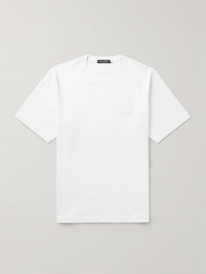Logo-Appliquéd Cotton-Jersey T-Shirt 1