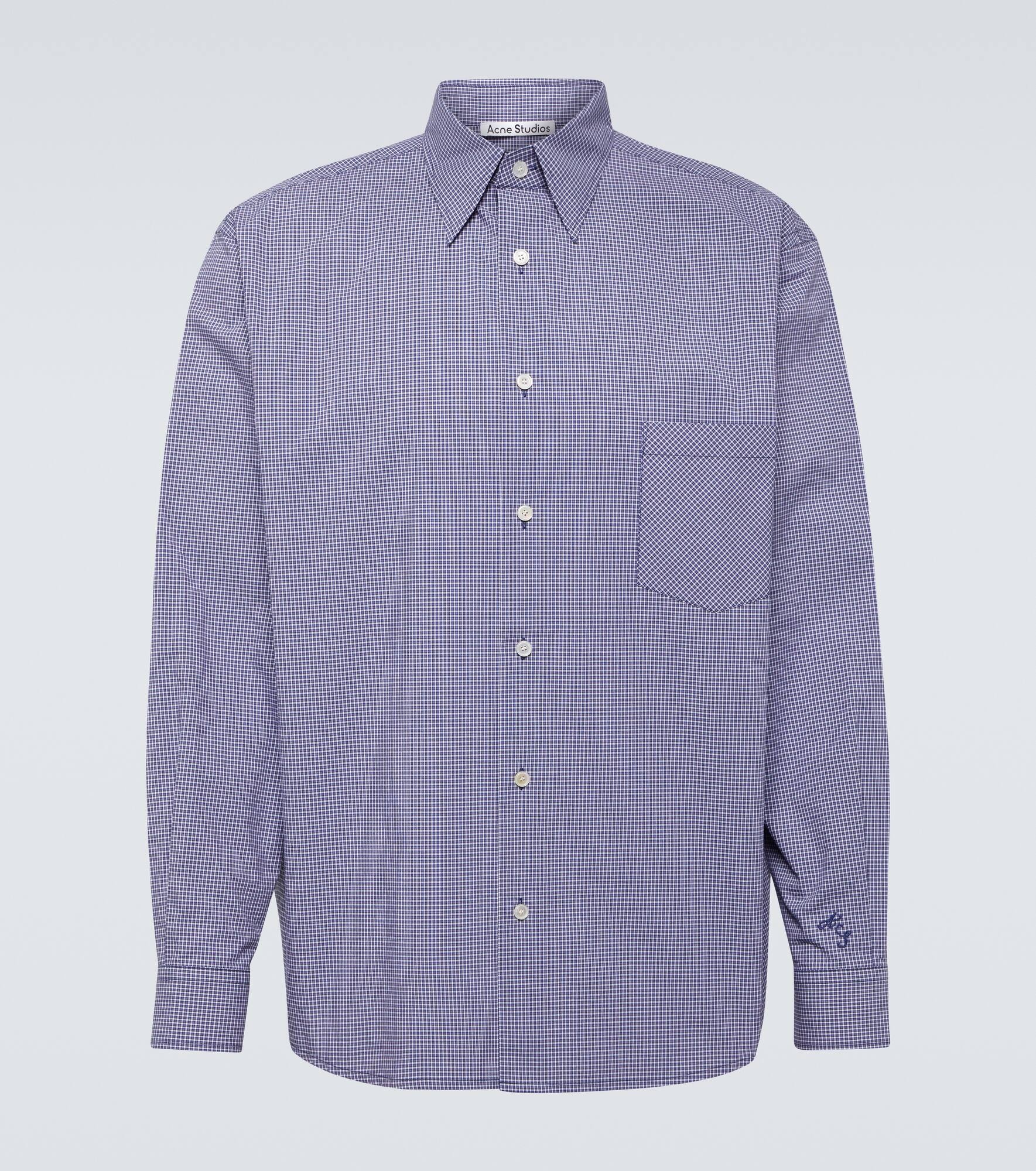 Checked cotton shirt - 1