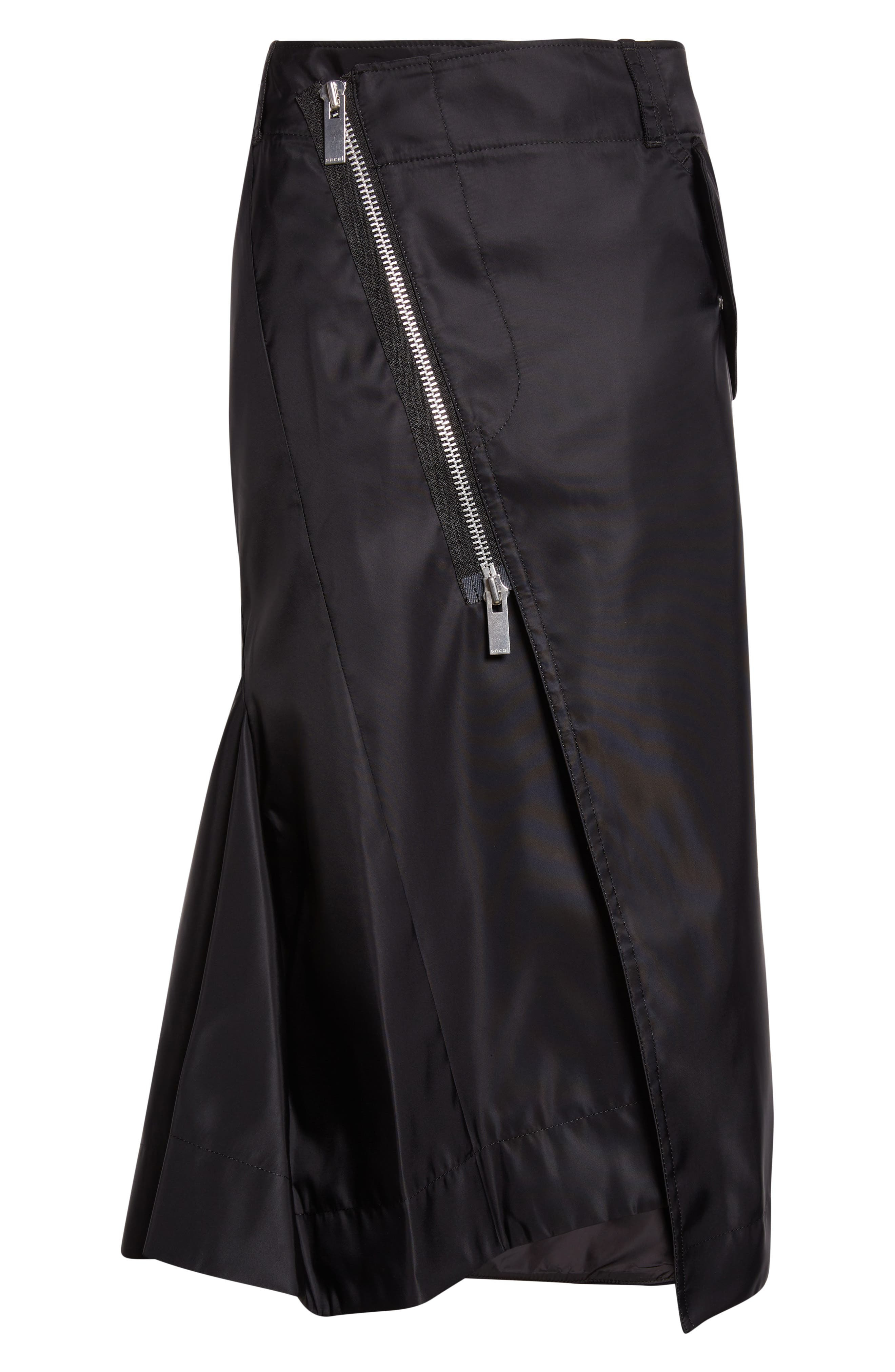 Sacai Insulated Nylon Twill Skirt in Black at Nordstrom - 6