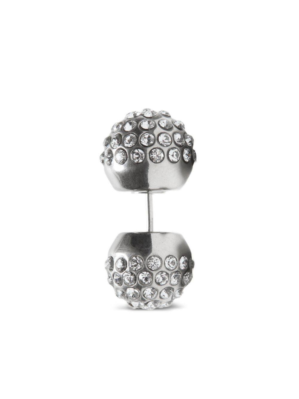 crystal-embellished ball earrings - 2