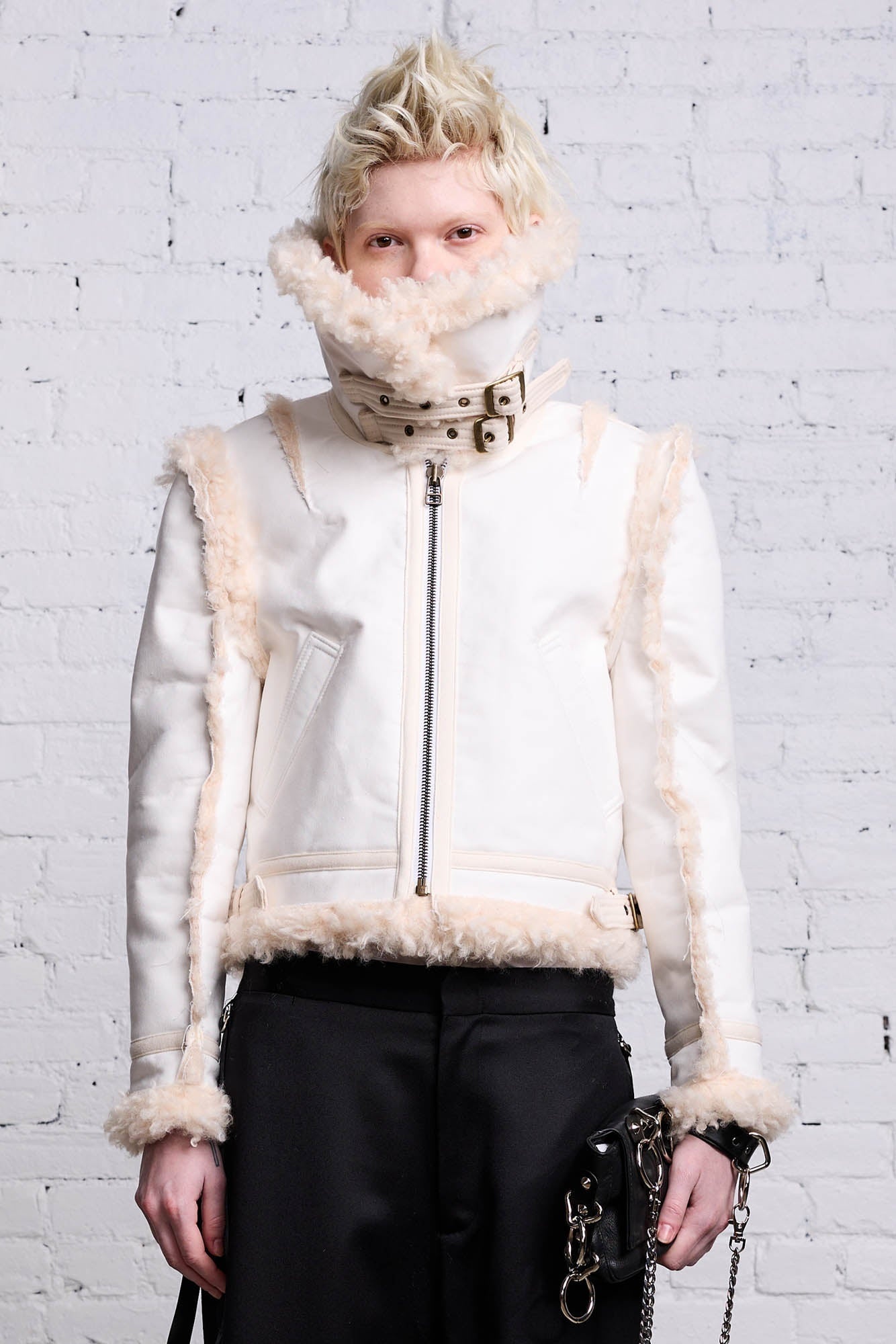 SHRUNKEN FLAT SLEEVE AVIATOR - WHITE - 3