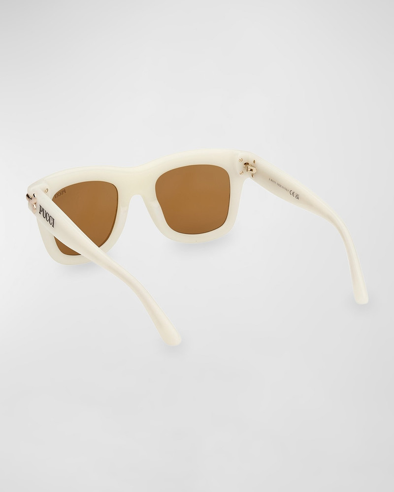PUCCI Logo Acetate Square Sunglasses outlook