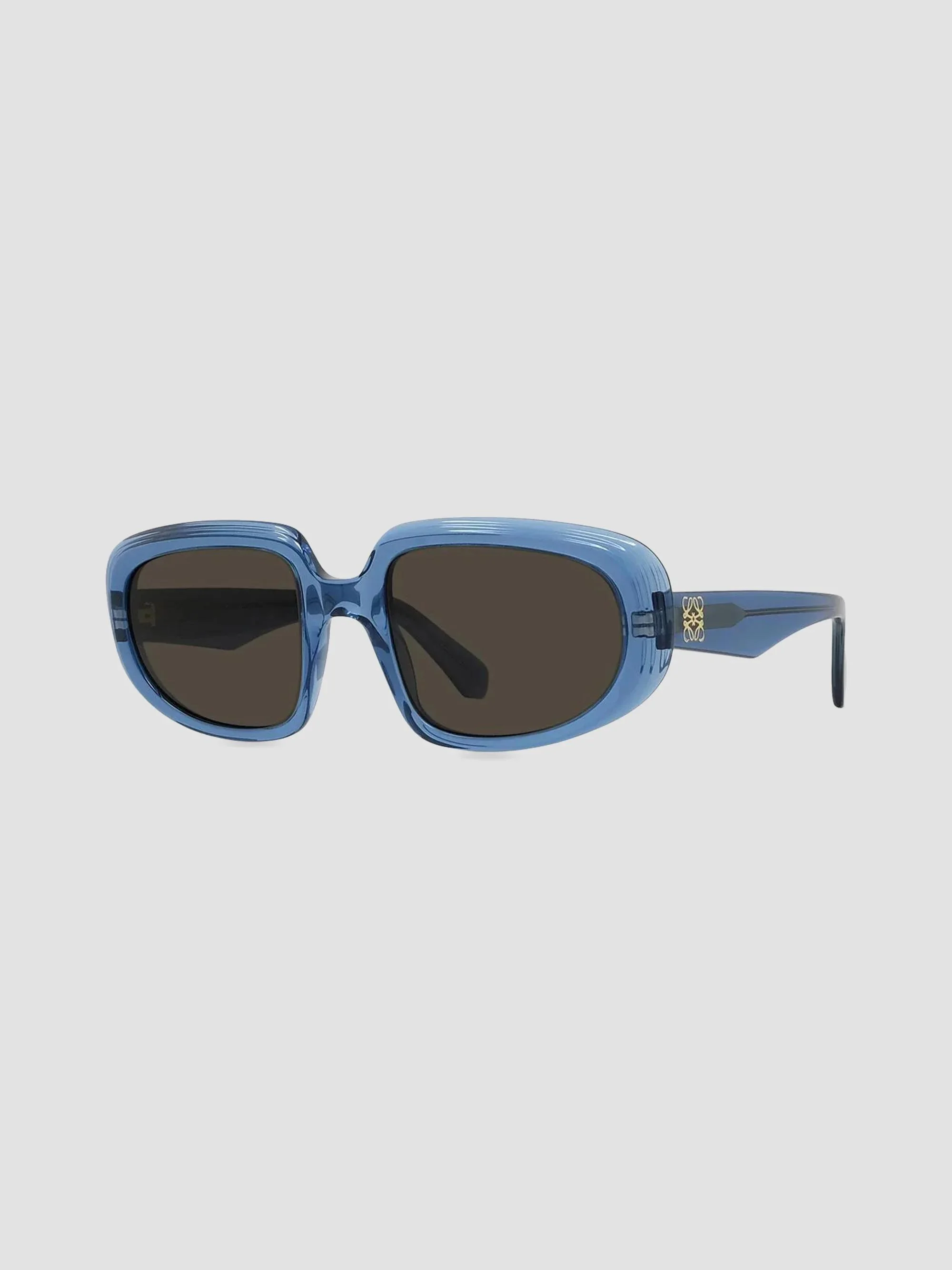 Men's 54MM Geometric Sunglasses - Blue Brown - 1